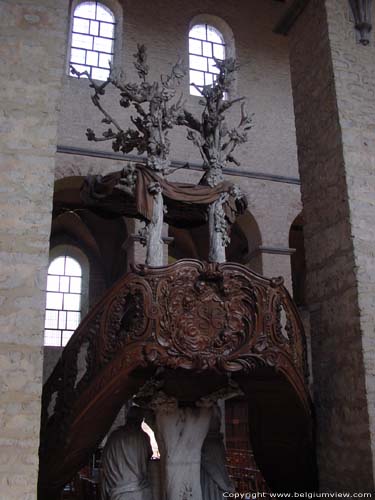 Saint Gertrude NIVELLES picture Detail of the main pulpit.