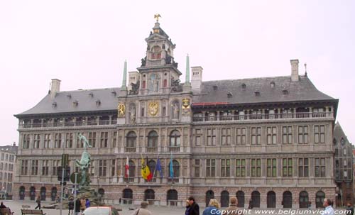 Stadhuis ANTWERPEN 1 (centrum) in ANTWERPEN / BELGI Overzicht voorzijde