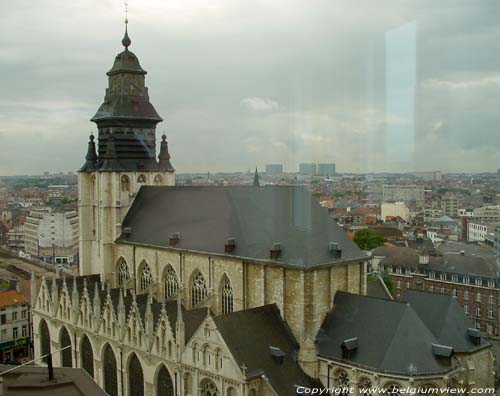 Onze-Lieve-Vrouw-ter-Kapelle BRUSSEL-STAD in BRUSSEL / BELGI Overzicht vanuit building kadaster