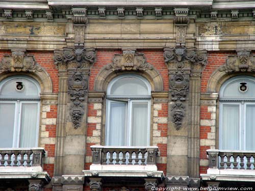 Herenhuis de Knuyt de Vosmaer BRUSSEL-STAD in BRUSSEL / BELGI Detail ramen