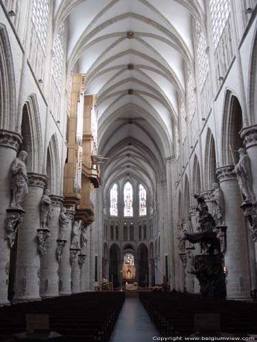 Saint-Michaels' cathedral (Saint-Michael and  Sainte-Gudule) BRUSSELS-CITY in BRUSSELS / BELGIUM 