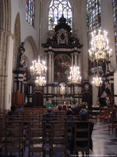 Saint-Michaels' cathedral (Saint-Michael and  Sainte-Gudule) BRUSSELS-CITY in BRUSSELS / BELGIUM 