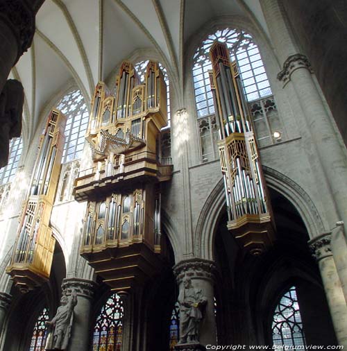 Saint-Michaels' cathedral (Saint-Michael and  Sainte-Gudule) BRUSSELS-CITY in BRUSSELS / BELGIUM 