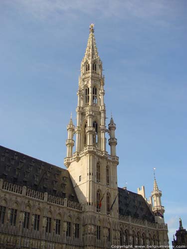 Stadhuis BRUSSEL-STAD in BRUSSEL / BELGI Toren