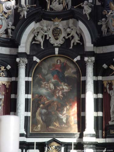 Abdij der Norbertijnen GRIMBERGEN foto Schilderij vooraan