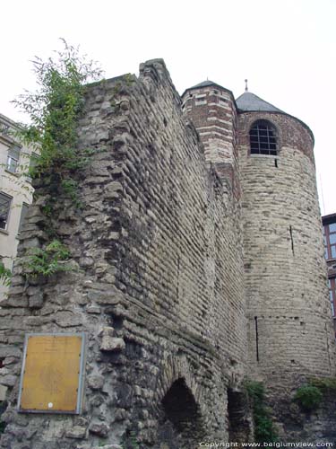 Hoektoren 1ste ringmuur, Tour Anneessens, Tour du Mal BRUXELLES / BELGIQUE 