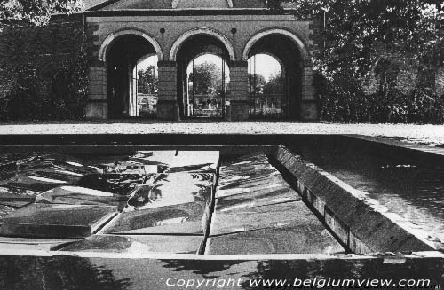 Museum of Modern Arts - Large Hornu site HORNU in BOUSSU / BELGIUM Black and white picture from patrick Catteeuw