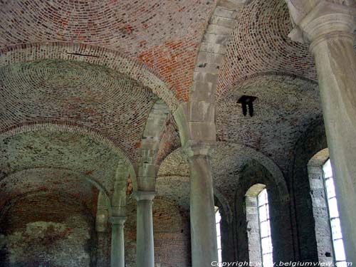 Ruins of Aulne's abbey (in Gozee) THUIN / BELGIUM 