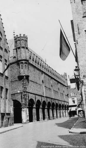 Belfort van Brugge en hallen (halletoren) BRUGGE foto Voor deze foto uit 1938 danken we Pim Vermeulen