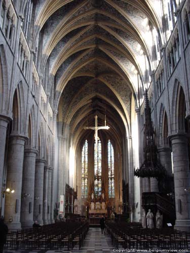 Sint-Pauluskathedraal LIEGE 1 in LUIK / BELGI Middenschip binnen