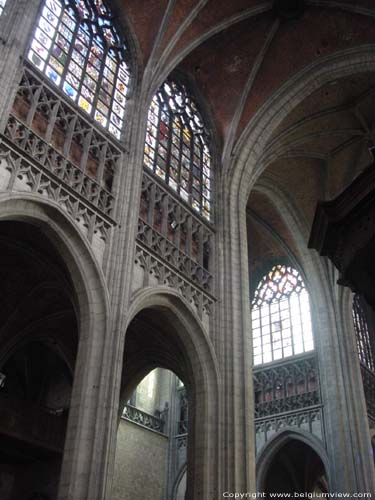 Sint-Waltrudiskerk MONS in BERGEN / BELGI 