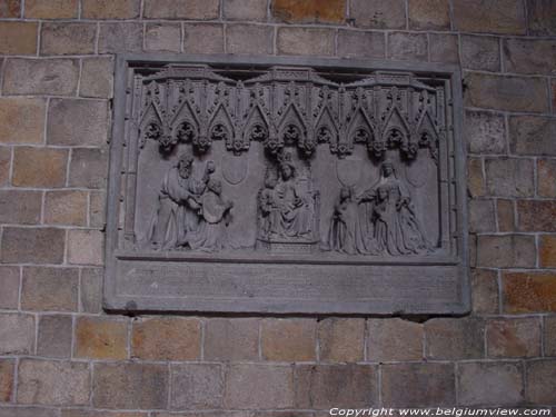 Saint Waudru church MONS / BELGIUM Half relief dated 1434