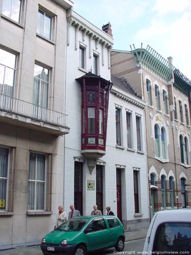 Woning Boreas BERCHEM in ANTWERPEN / BELGI Art nouveauwoning van Joseph Bascourt