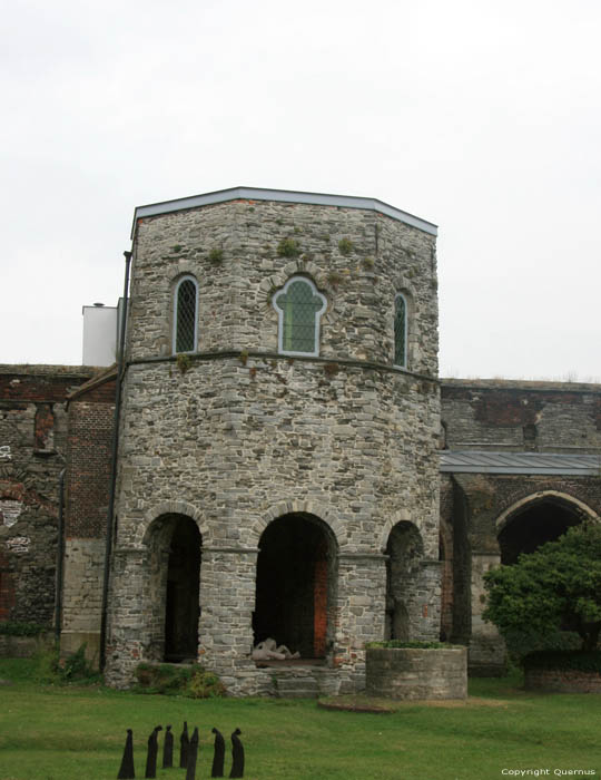 Ruins of the Saint Bavon's abbeye GHENT / BELGIUM 