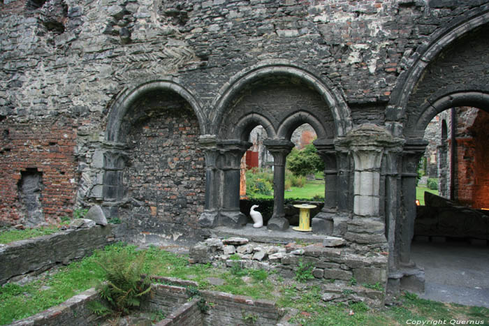 Ruins of the Saint Bavon's abbeye GHENT / BELGIUM 