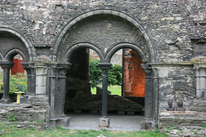 Ruins of the Saint Bavon's abbeye GHENT / BELGIUM 