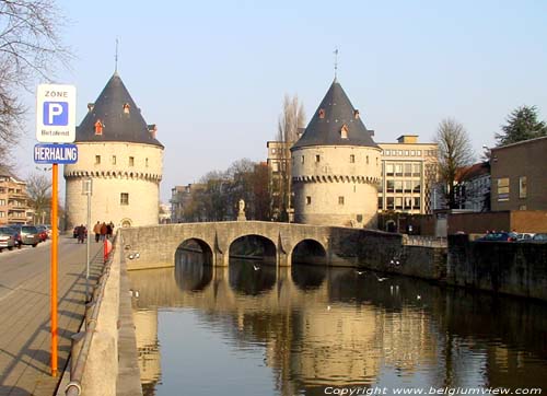 Broel bridge and towers KORTRIJK / BELGIUM 