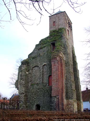 Old Saint-Leonard and Saint Peter's church (in Dudzele) ZEEBRUGGE in BRUGGE / BELGIUM 