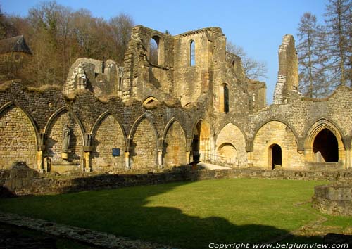 Ruins and museum of the Old Abbey of Orval VILLERS-DEVANT-ORVAL in FLORENVILLE / BELGIUM 