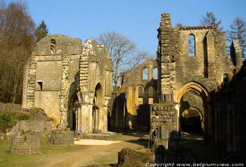 Ruins and museum of the Old Abbey of Orval VILLERS-DEVANT-ORVAL in FLORENVILLE / BELGIUM 