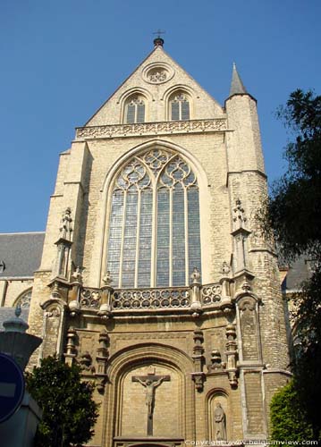 Sint-Jacobskerk ANTWERPEN 1 (centrum) in ANTWERPEN / BELGI Het zuidtransept.  Hier vindt je momenteel de ingang.