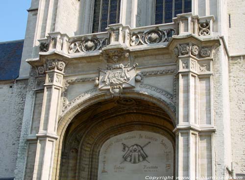 Sint-Jacobskerk ANTWERPEN 1 (centrum) in ANTWERPEN / BELGI Detail westportaal