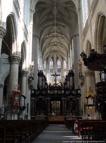 Sint-Jacobskerk ANTWERPEN 1 (centrum) / ANTWERPEN foto Het middenschip met het barokke koordoksaal.