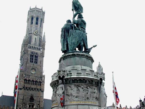 Standbeeld Pieter de Koninc en Jan Breidel BRUGGE / BELGIË 