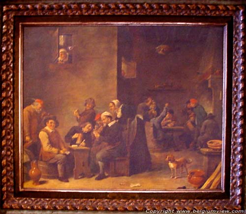 Vondel GENT / BELGI Herberg door D.Teniers (wellicht uit de eerste helft van de 17e eeuw)