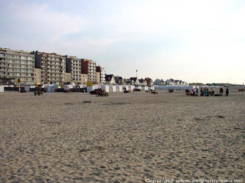 View direction Blankenberge ZEEBRUGGE in BRUGGE / BELGIUM 