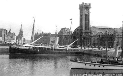 Oud stationsgebouw OOSTENDE foto 