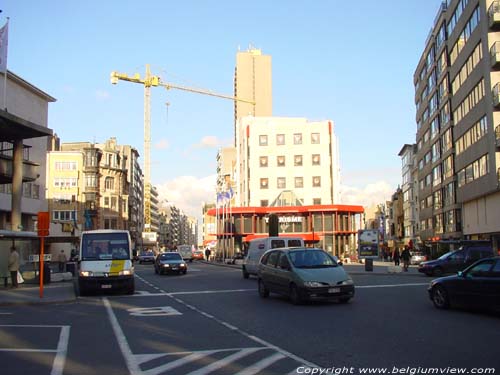 Van Iesegemlaan - Langestraat in front of casino OOSTENDE / BELGIUM 