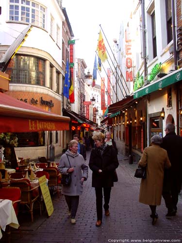 Rue des Bouchers / Beenhouwersstraat BRUSSEL-STAD in BRUSSEL / BELGI 