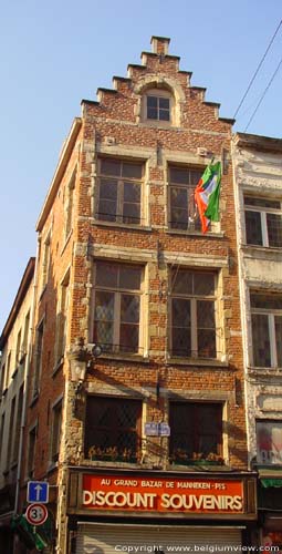 House on other side of Manneken Pis BRUSSELS-CITY in BRUSSELS / BELGIUM 