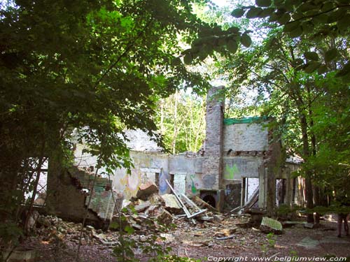 Lapperfortbos BRUGGE foto Overzicht van de bij de ontruiming beschadigde woning.