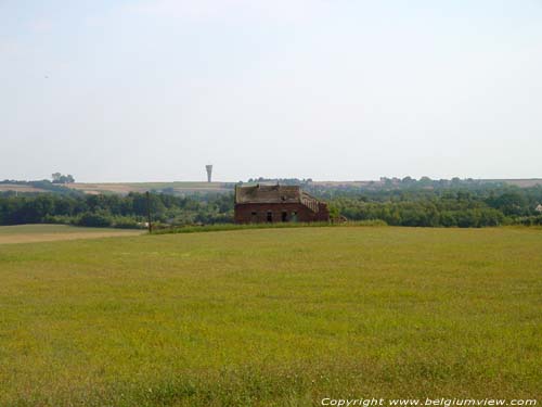 Vervallen hoeve in landschap SCHERPENHEUVEL / SCHERPENHEUVEL - ZICHEM foto 