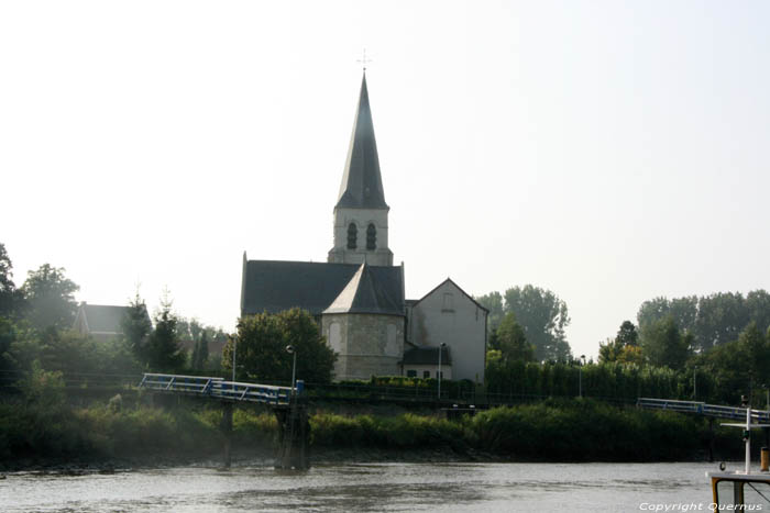 Saint Jean Decapitage glise ( Schellebelle) WICHELEN photo Vue de l'autre rivage de l'Escault