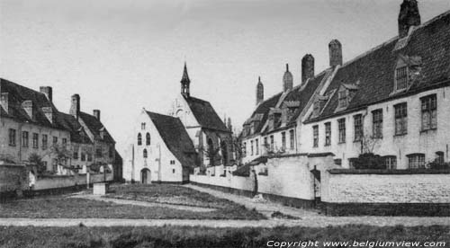 Former Beguinage DIKSMUIDE in DIXMUDE / BELGIUM Before the First World War