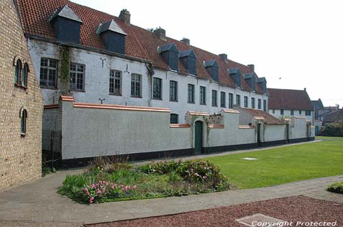 Former Beguinage DIKSMUIDE in DIXMUDE / BELGIUM 