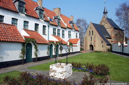 Former Beguinage DIKSMUIDE in DIXMUDE / BELGIUM 