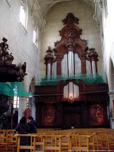 Sint Jan Baptist en Evangelist kerk MECHELEN / BELGIË Orgelkast door Pieter Valckx. 