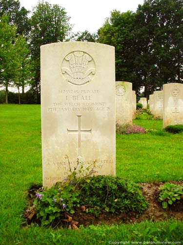 Military graveyard in Hotton HOTTON / BELGIUM 