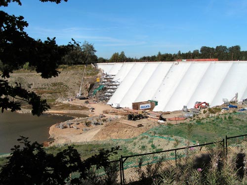 Barrage pendant les traveaux BUTGENBACH photo 