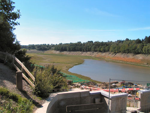 Empty lake during works BUTGENBACH / BELGIUM 