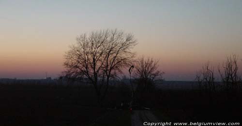 Zonsondergang Romeinse Kassei BORGLOON / BELGI 