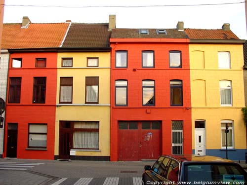 Colored quarter behind Dampoort GHENT picture