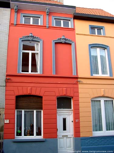 Colored quarter behind Dampoort GHENT picture