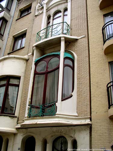 Art-Nouveau huis OOSTENDE / BELGI 