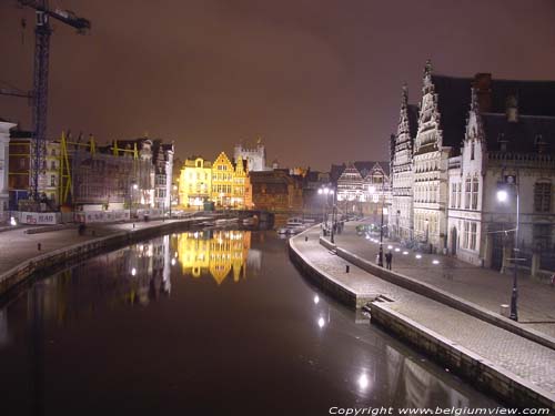 View from Saint-Michael's bridge GHENT / BELGIUM 