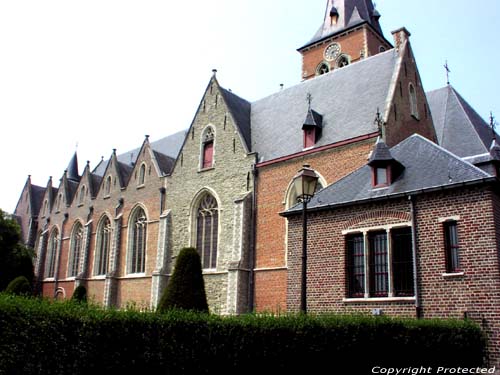 Sint-Corneliuskerk AALTER / BELGI Foto door Jean-Pierre Pottelancie (waarvoor dank!). In het midden de originele gotische zuidertranseptgevel.